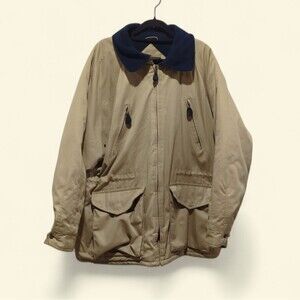 Vintage Peter England Heavy Tan Men's Large Winter Coat Granmpacore Old Money
